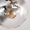 Chehalis Plafonnier, Boule lumineuse Ambre, Clair, Fumé, 8 lumières