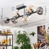 Gastor Plafonnier, Boule lumineuse Ambre, Clair, Fumé, 10 lumières