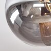 Gastor Plafonnier, Boule lumineuse Ambre, Fumé, 6 lumières