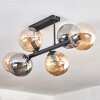 Gastor Plafonnier, Boule lumineuse Ambre, Fumé, 6 lumières