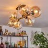 Gastor Plafonnier, Boule lumineuse Ambre, Clair, 8 lumières