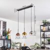 Koyoto Suspension, Boule lumineuse, Suspension Chrome, Or, Clair, Cuivré, Fumé, 3 lumières