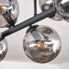Gastor Plafonnier, Boule lumineuse Fumé, 6 lumières