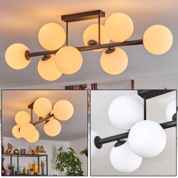 Chehalis Plafonnier, Boule lumineuse Blanc, 8 lumières Chehalis Plafonnier, Boule lumineuse Blanc, 8 lumières