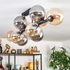 Gastor Plafonnier, Boule lumineuse Ambre, Fumé, 10 lumières