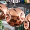 Ripoll Suspension, Boule lumineuse, Suspension Cuivré, 3 lumières