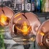 Ripoll Suspension, Boule lumineuse, Suspension Clair, Cuivré, 3 lumières