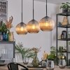 Koyoto Suspension, Boule lumineuse, Suspension Ambre, 3 lumières