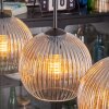 Koyoto Suspension, Boule lumineuse, Suspension Ambre, Clair, 3 lumières