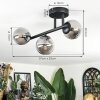 Chehalis Plafonnier, Boule lumineuse Fumé, 3 lumières