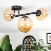 Chehalis Plafonnier, Boule lumineuse Ambre, 3 lumières