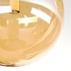 Chehalis Plafonnier, Boule lumineuse Ambre, 3 lumières