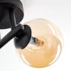 Chehalis Plafonnier, Boule lumineuse Ambre, 3 lumières