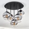 Gastor Plafonnier, Boule lumineuse 45 cm Clair, Fumé, 5 lumières