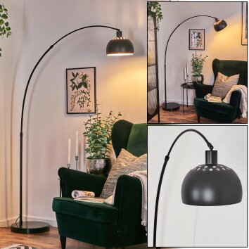 Baloca Lampadaire, Lampadaires arc Noir, 1 lumière