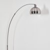 Baloca Lampadaire, Lampadaires arc Nickel mat, Noir, 1 lumière