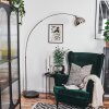 Baloca Lampadaire, Lampadaires arc Nickel mat, Noir, 1 lumière