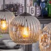 Ripoll Suspension, Boule lumineuse, Suspension Clair, Fumé, 3 lumières