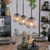 Ripoll Suspension, Boule lumineuse, Suspension Ambre, Clair, 3 lumières
