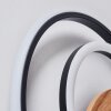 Rapoila Applique murale LED Couleur bois, Noir, 1 lumière
