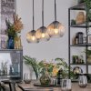 Koyoto Suspension, Boule lumineuse, Suspension Ambre, Clair, 3 lumières