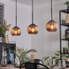 Koyoto Suspension, Boule lumineuse, Suspension Cuivré, 3 lumières