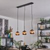 Koyoto Suspension, Boule lumineuse, Suspension Cuivré, 3 lumières
