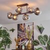 Gastor Plafonnier, Boule lumineuse Clair, Fumé, 6 lumières