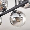 Gastor Plafonnier, Boule lumineuse Clair, Fumé, 6 lumières