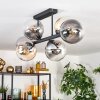 Gastor Plafonnier, Boule lumineuse Ambre, Clair, Fumé, 6 lumières