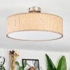 Foggia Plafonnier Nickel mat, 3 lumières