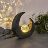 lampe solaire Benevento LED Gris, 1 lumière