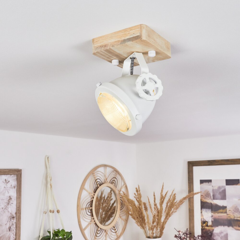 Plafonnier Herford Écru, Blanc, 1 lumière