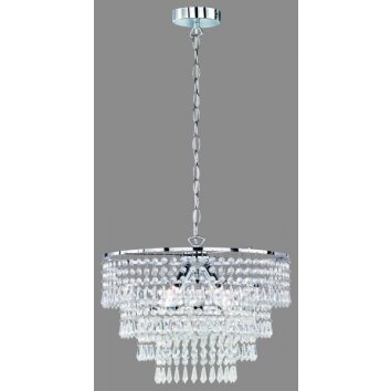 ORIENT Suspension Luminaires Reality Chrome, 3 lumières