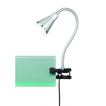 Lampe à clipper Reality ARRAS LED Titane, 1 lumière