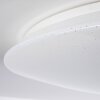 Deckenleuchte Plafonnier LED Blanc, 1 lumière, Télécommandes