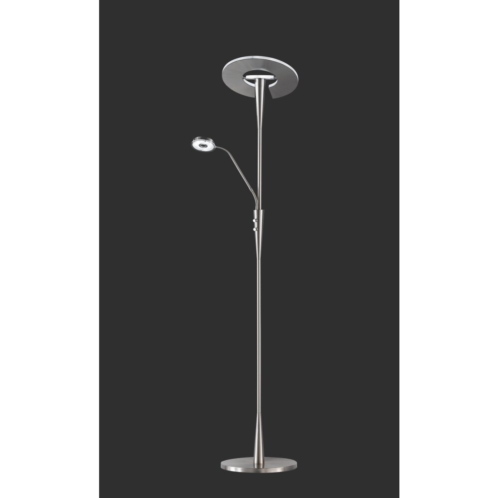Quebec Lampadaire Luminaires Trio LED Nickel mat, 1 lumière main product photo