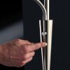 Quebec Lampadaire, Lampadaire Luminaires Trio LED Nickel mat, 1 lumière