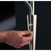 Quebec Lampadaire Luminaires Trio LED Nickel mat, 1 lumière