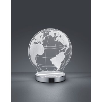 Lampe à poser Reality Globe LED Chrome, 1 lumière