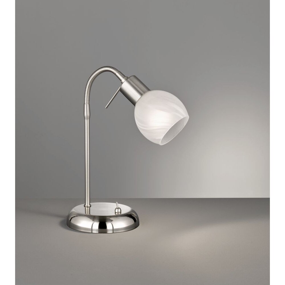 Lampe à poser Reality ANTIBES Nickel mat, 1 lumière main product photo