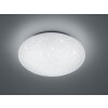 Plafonnier Reality LUKIDA LED Blanc, 1 lumière, Télécommandes