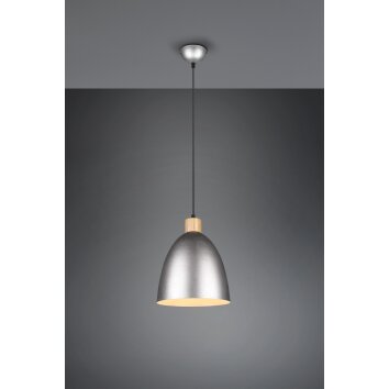 Suspension Reality Jagger Brun foncé, Nickel mat, 1 lumière