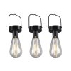 lampe solaire Reality Campus LED Noir, 3 lumières