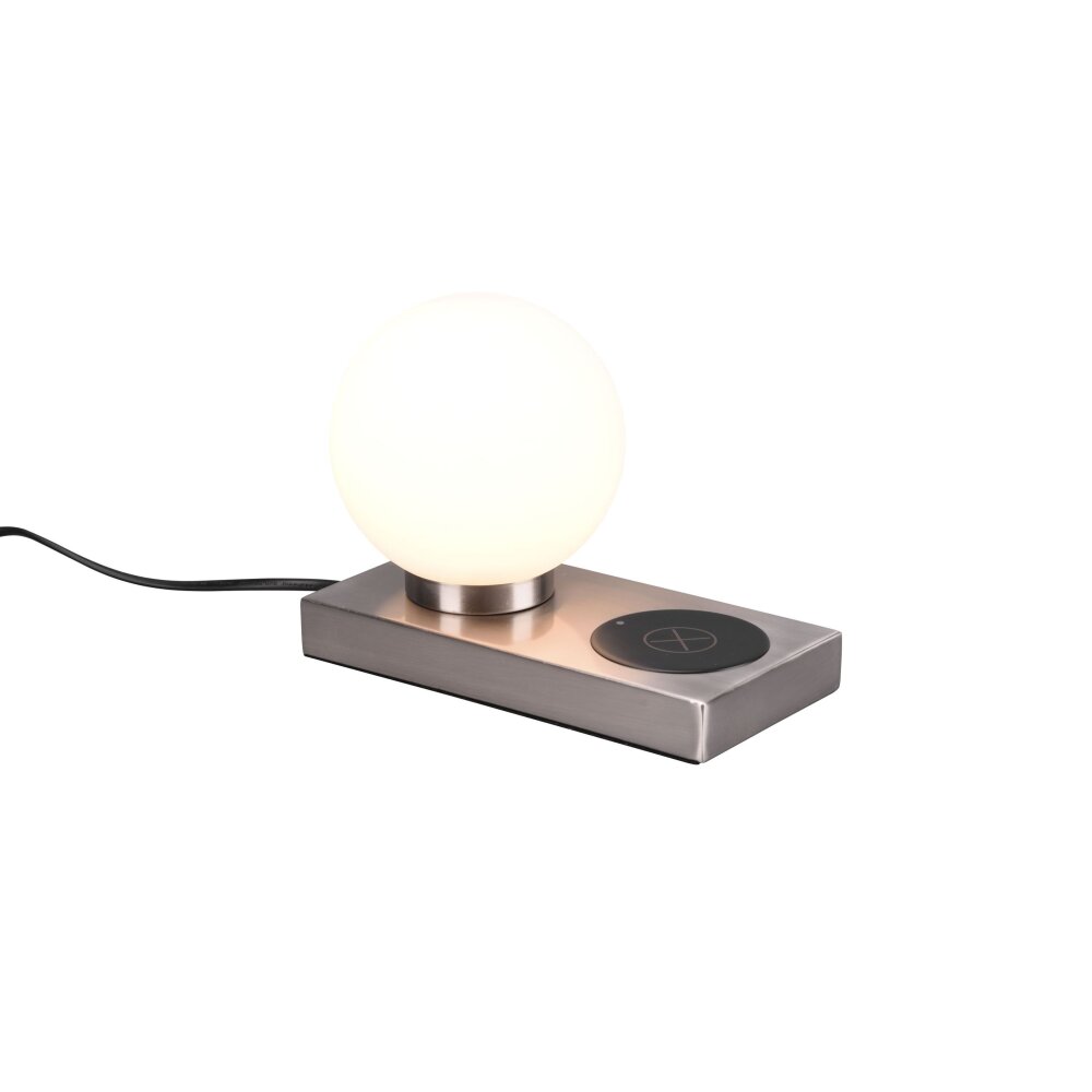 Lampe de table Reality Chloe Nickel mat, 1 lumière
