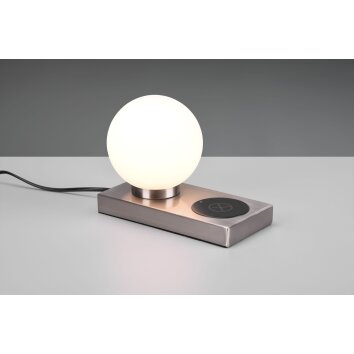 Lampe de table Reality Chloe Nickel mat, 1 lumière