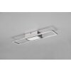 Plafonnier Reality Rigido LED Nickel mat, 1 lumière, Télécommandes