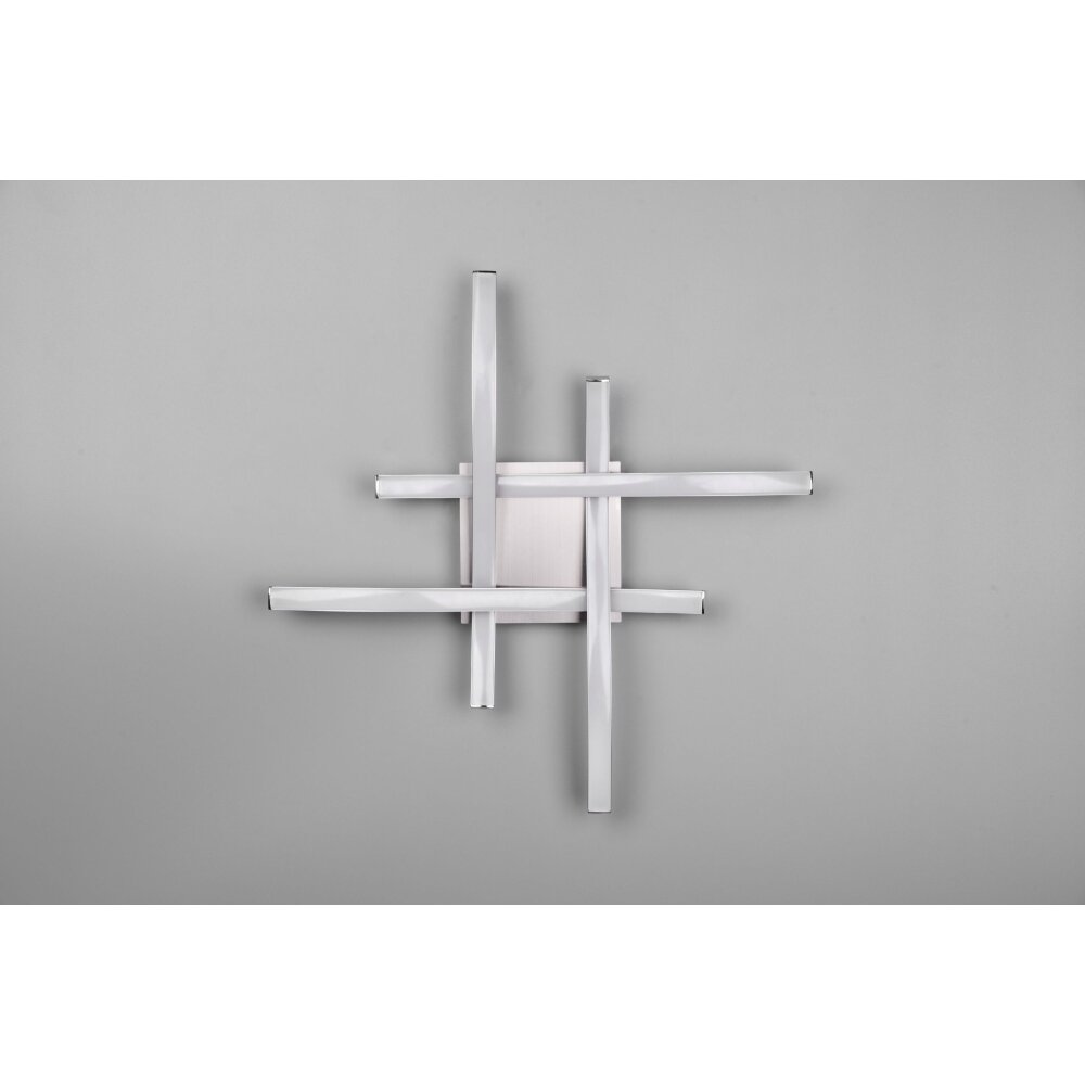 Plafonnier Reality Route LED Nickel mat, 4 lumières