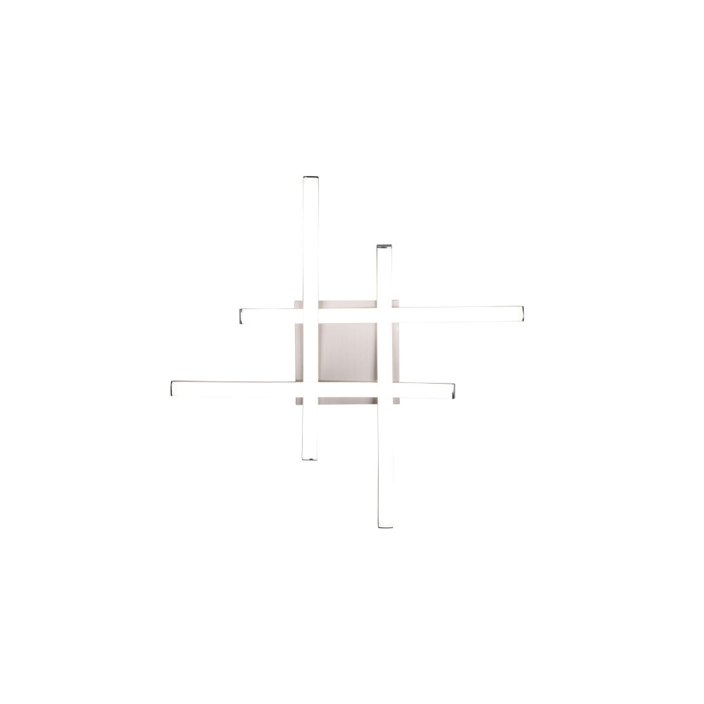 Plafonnier Reality Route LED Nickel mat, 4 lumières
