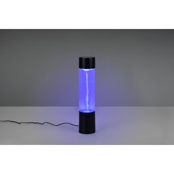 Lampe de table Reality Tornado LED Noir, Transparent, 1 lumière